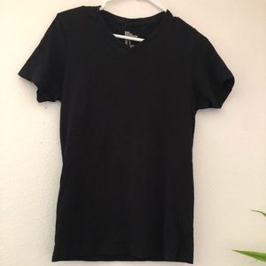 Black V Neck Tee Shirt